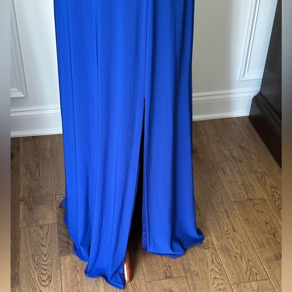 Morgan & Co. Royal Blue Long Special Occasion Dress Juniors 13 - Picture 7 of 12